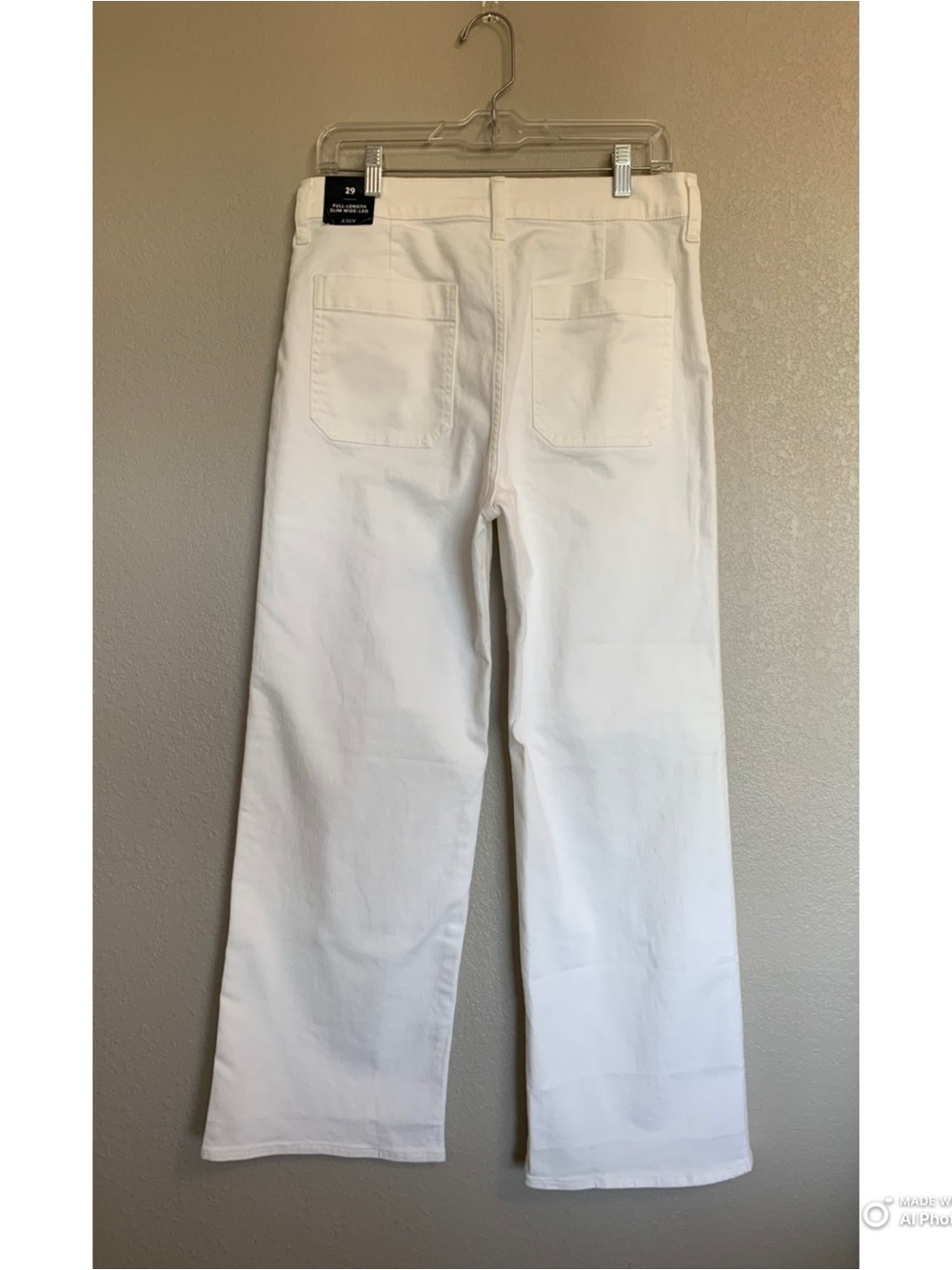 J Crew Factory White Slim Wide-Leg Sailor Jean Size 29 NWT Summer Jeans - Picture 8 of 17